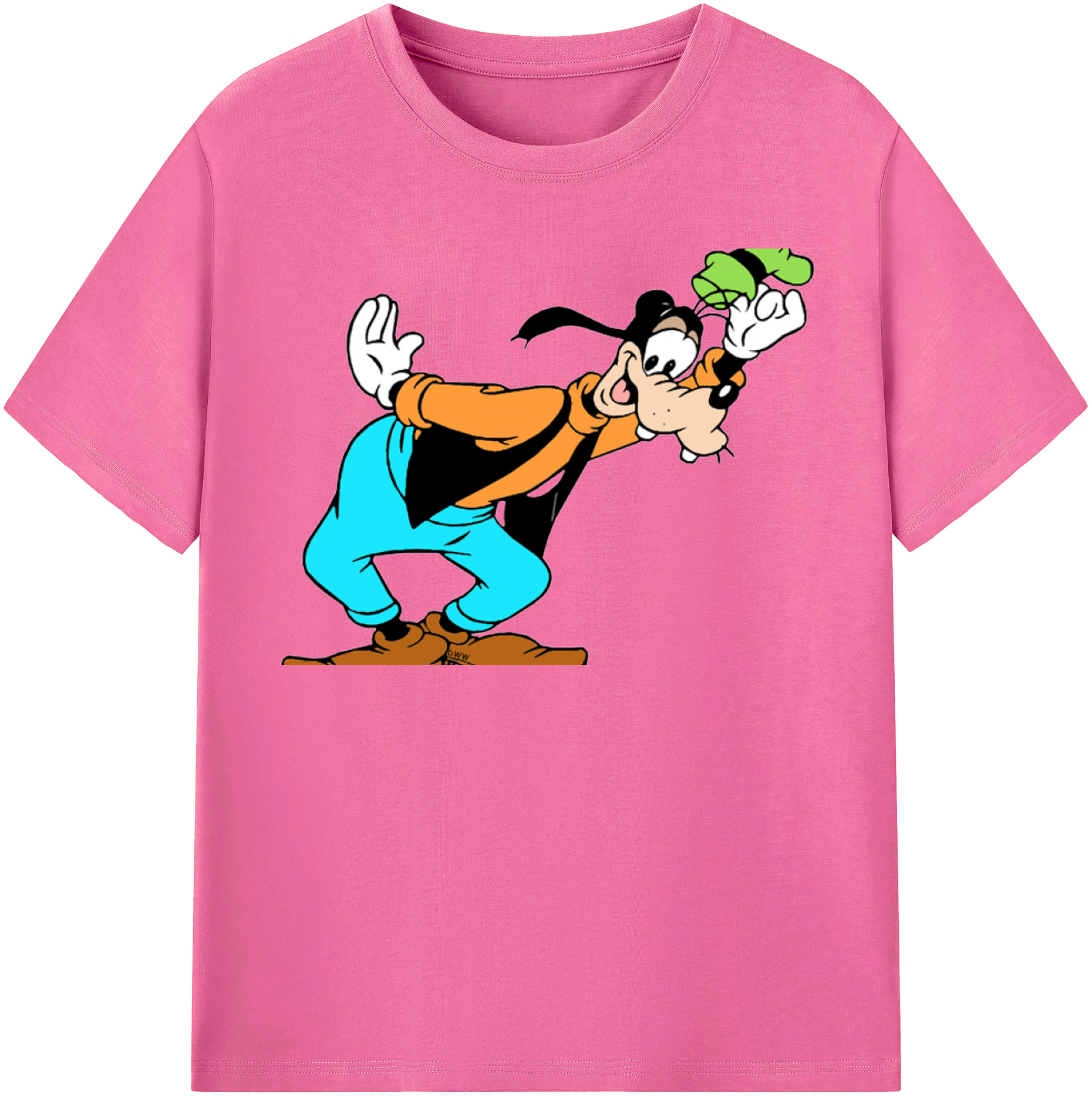 （画像用） ミッキーマウス Mickey Mouse レディースカジュアルプリントTシャツ（綿100％）